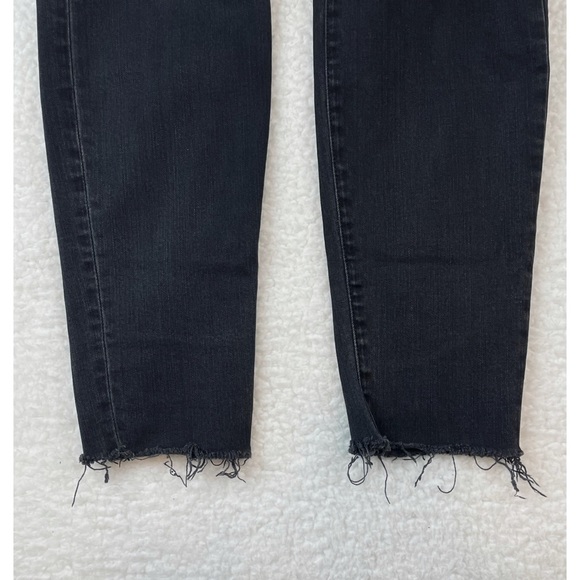 MADEWELL • Black High-Rise Distressed Knee Skinny Jeans - Picture 13 of 16